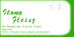 ilona fleisz business card